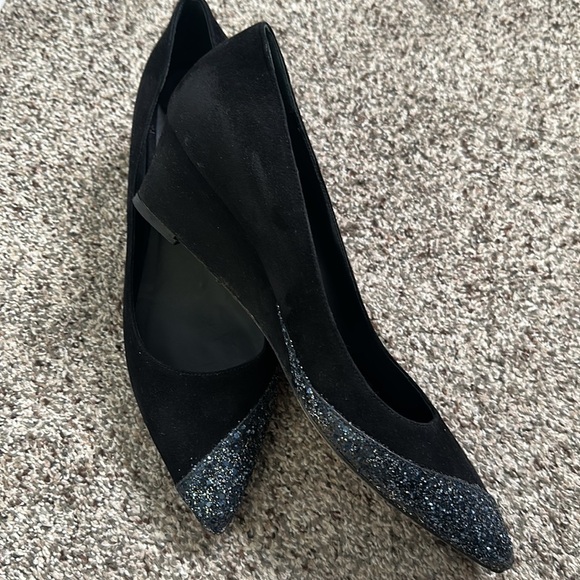 VIAJIYU  black wedges size 9 - Picture 5 of 9